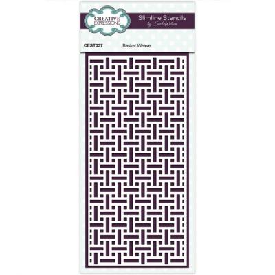 Creative Expressions Stencil - Basket Weave